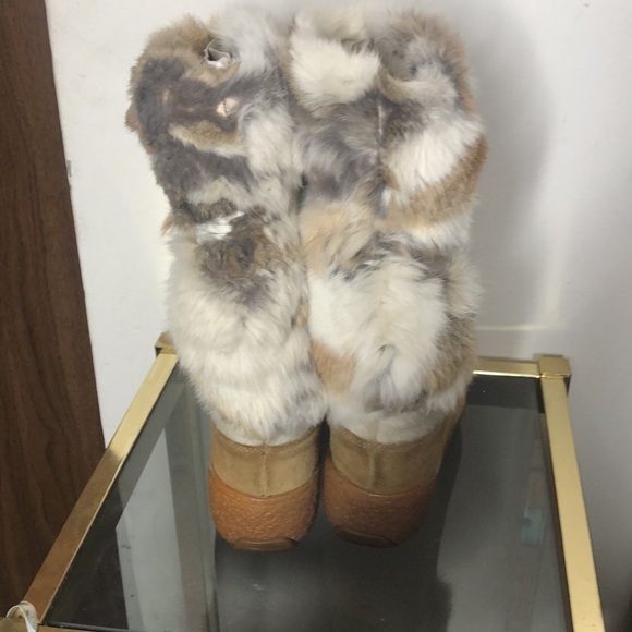 Oscar sport rabbit fur boots size 36 (5.5) - Picture 3 of 13